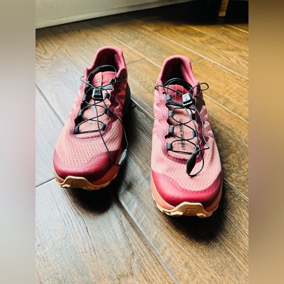 Salomon Sense Ride 4 Womens 11 Men’s 10 Hiking Trail Running Shoe Brick Dust - Picture 3 of 8